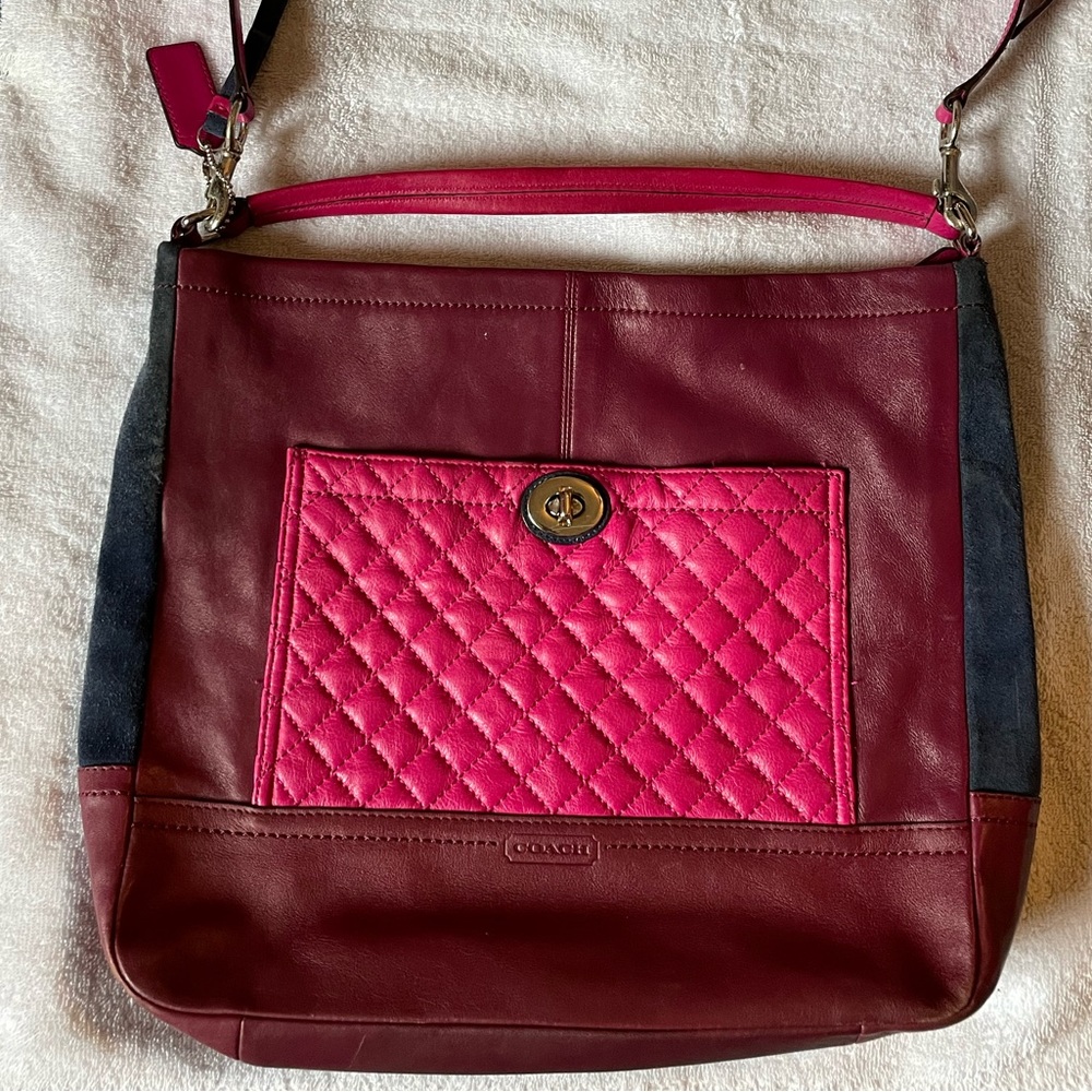 Beautiful Patchwork Coach Shoulder Bag - image 1
